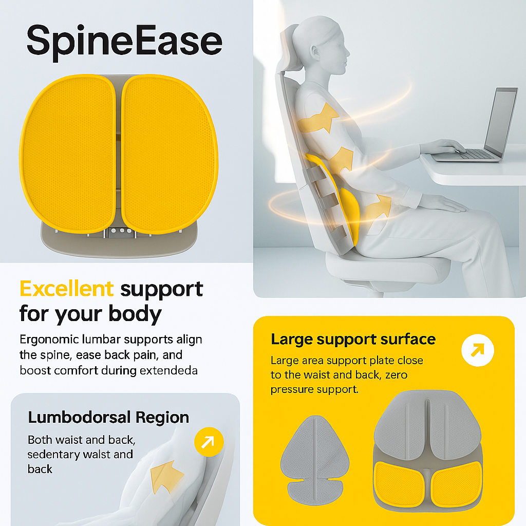 SpineEase ergonomic back support